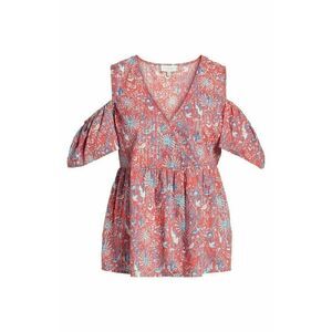 LUCKY BRAND Cold-Shoulder Sleeveless Floral Top‎
